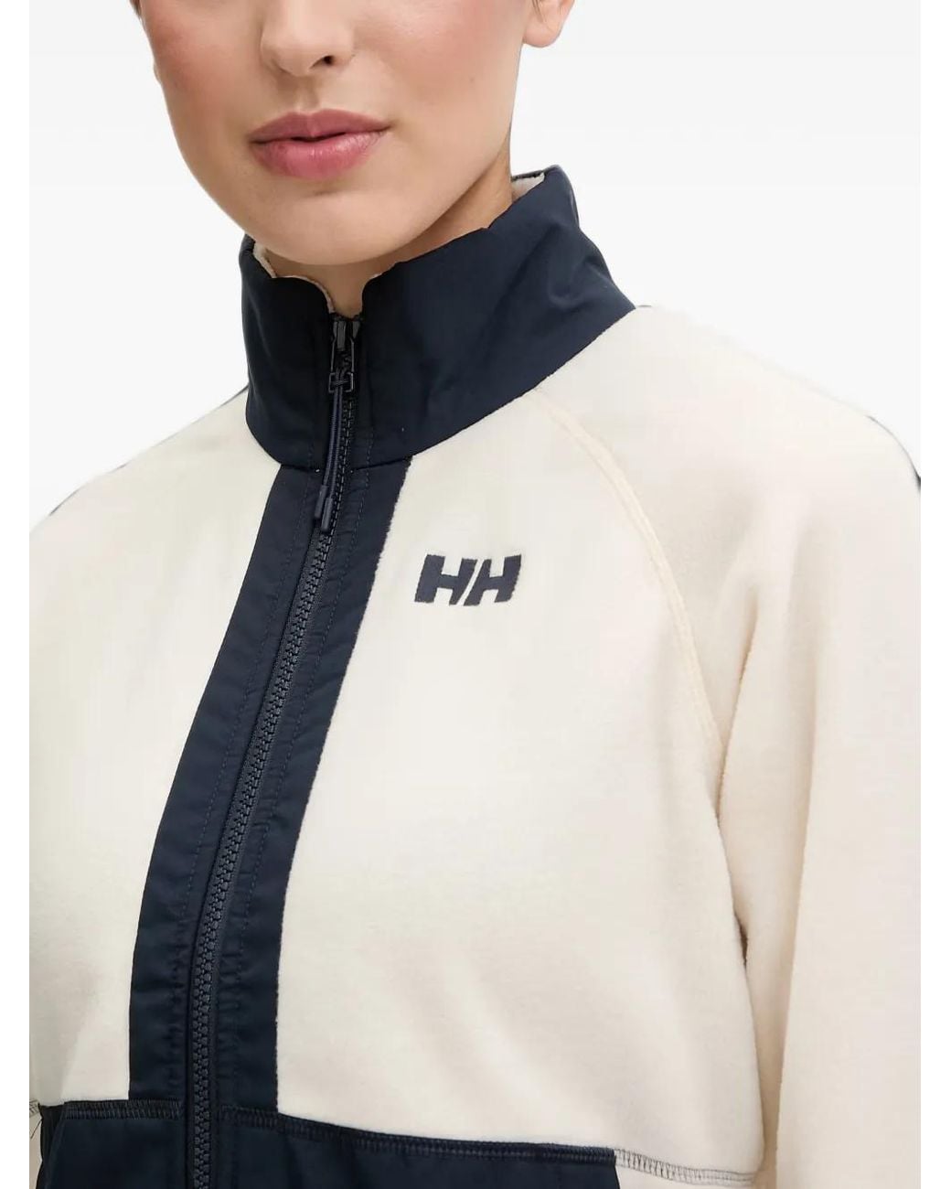 Helly Hansen White Rig Panelled Fleece Sweatshirt
