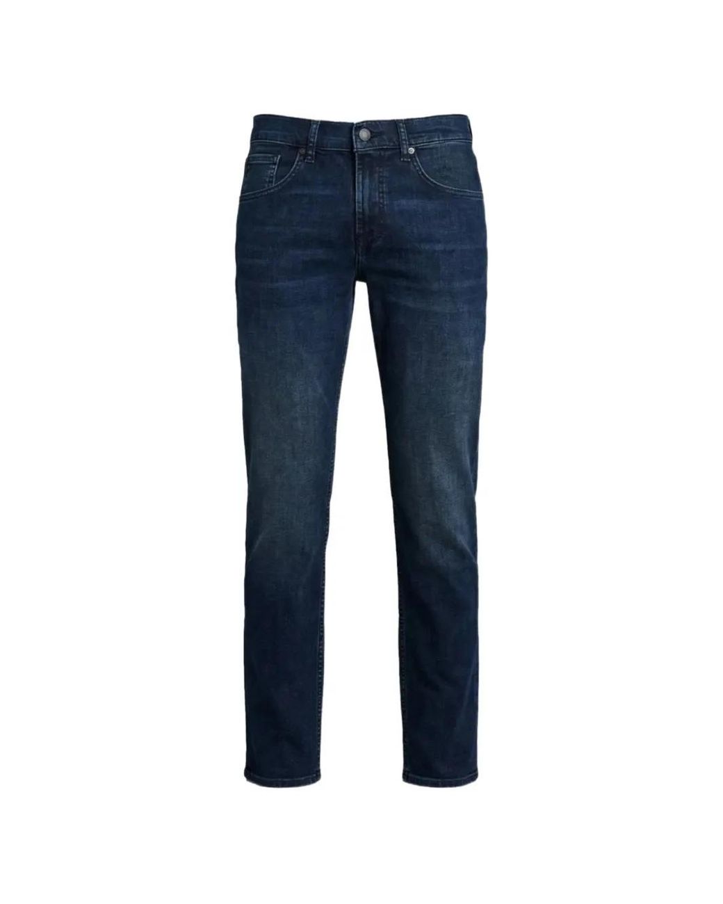 7 For All Mankind Blue Whiskering-Effect Jeans for men
