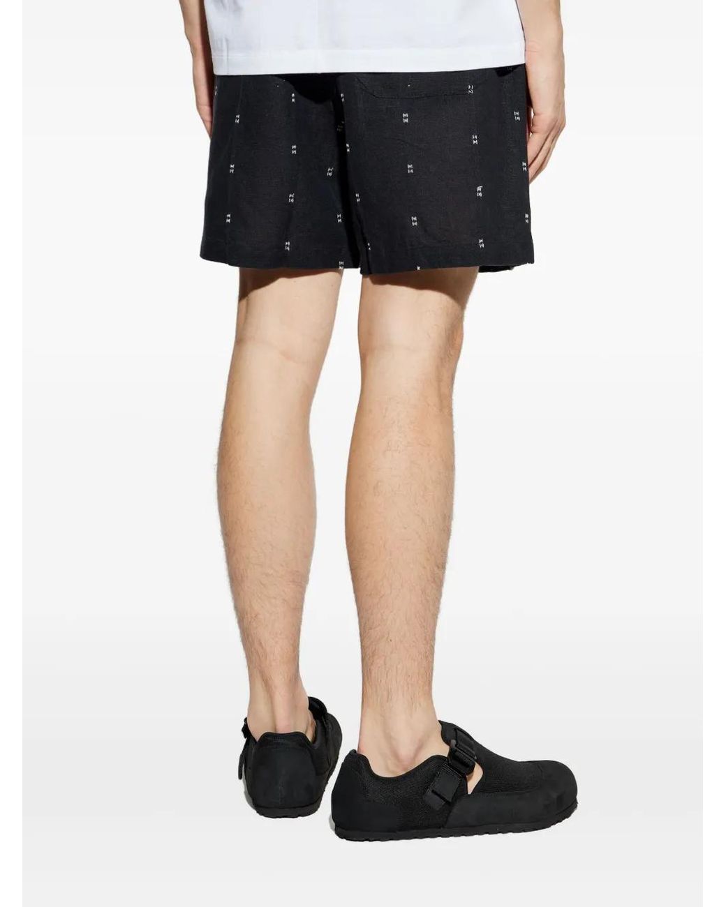 Bermudas Bordadas Rag & Bone de hombre de color Black