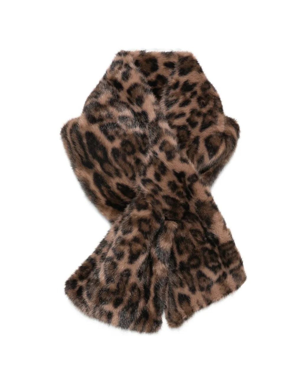Betta Corradi Brown Leopard-Print Scarf