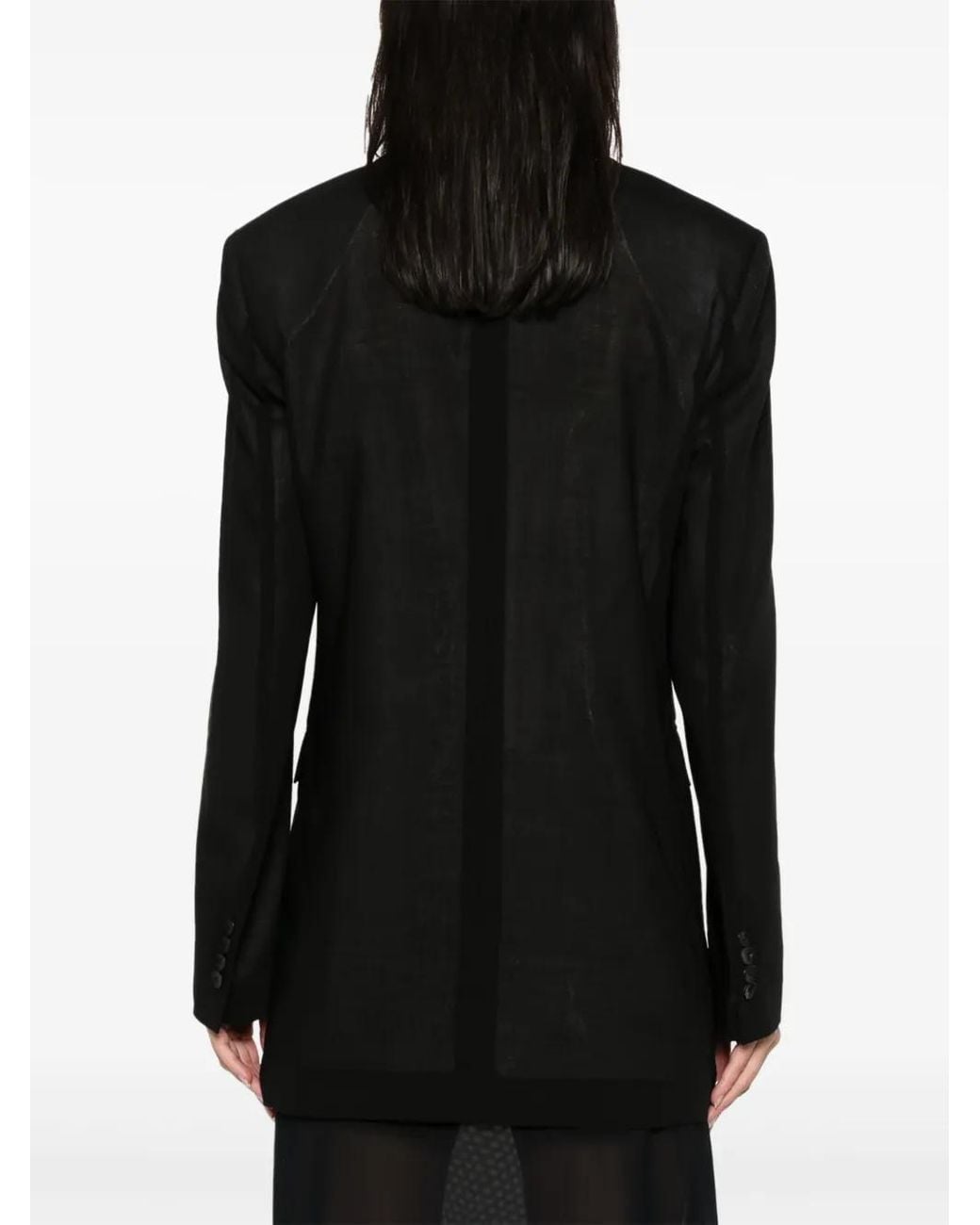 Blumarine Black Wool Single-Breasted Blazer