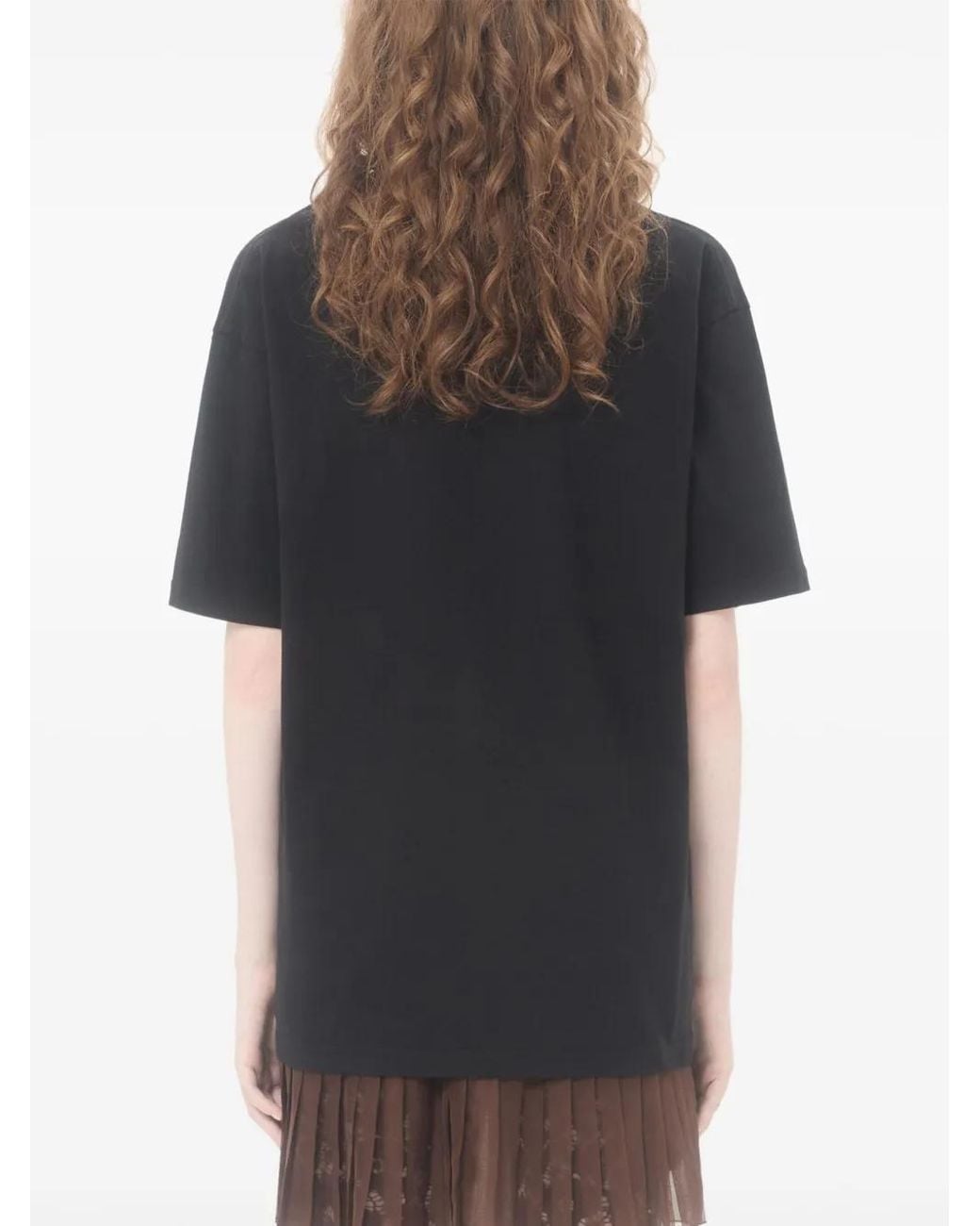 Valentino Garavani Black Printed Cotton T-Shirt