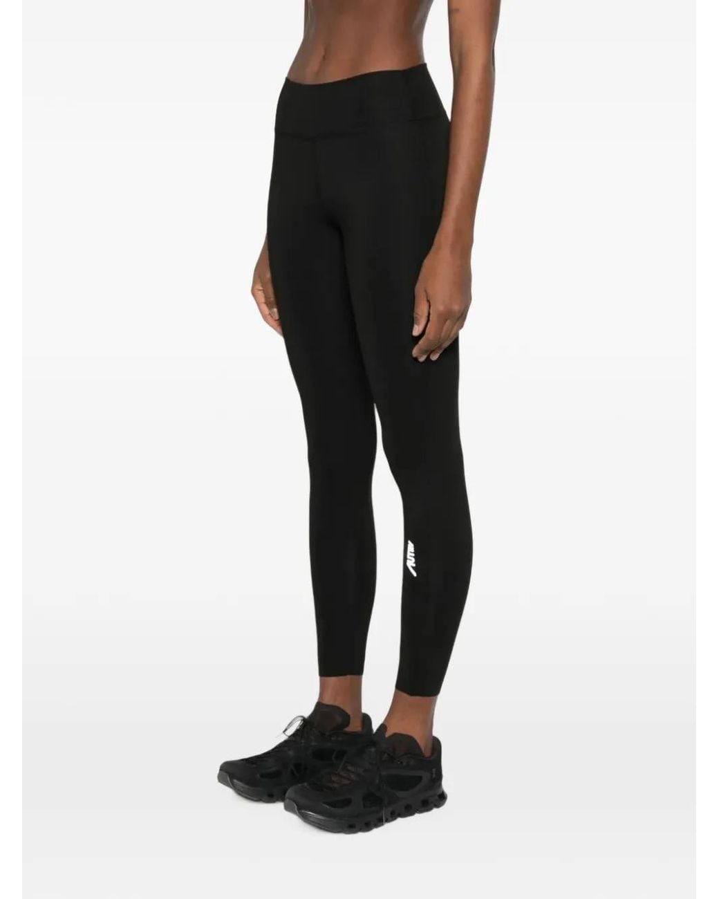 Autry Black Logo Leggings