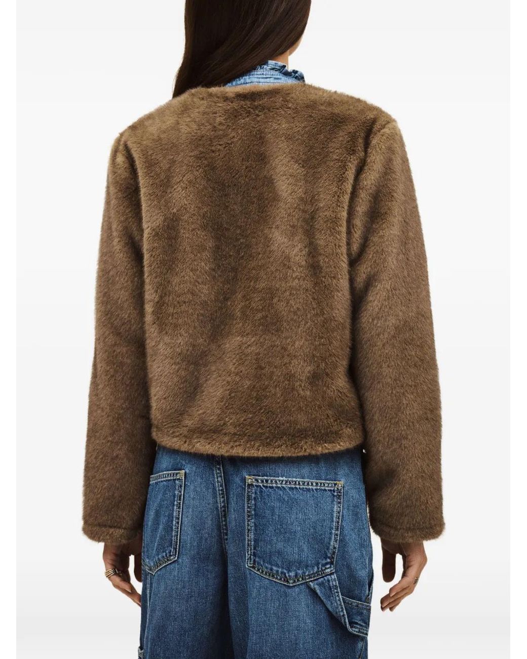 Ba&sh Brown Basil Buttoned Jacket