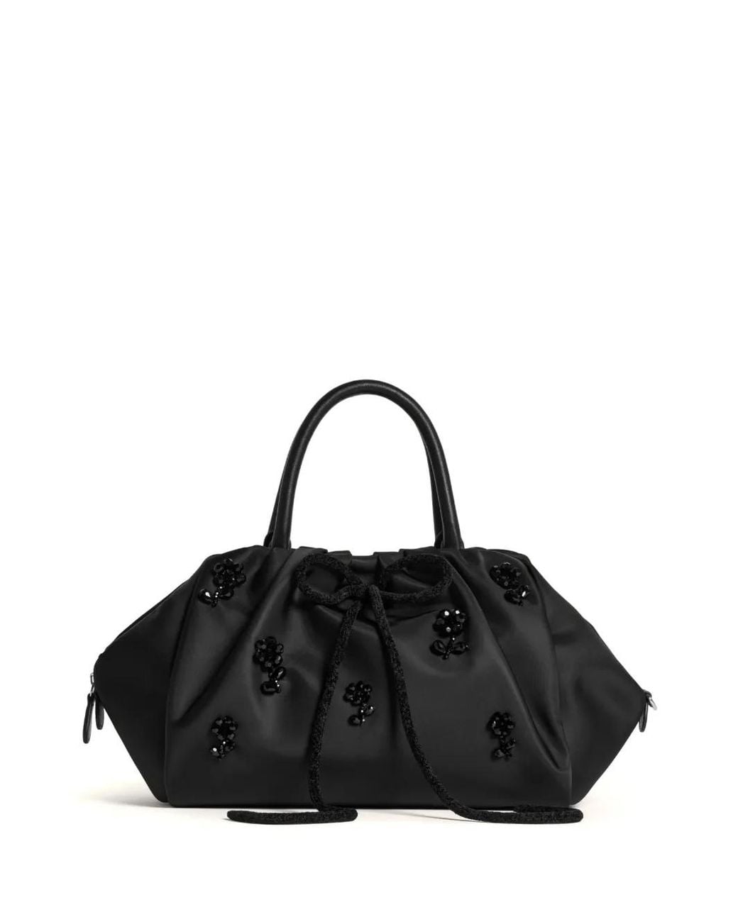 Simone Rocha Black Embellished Tote Bag