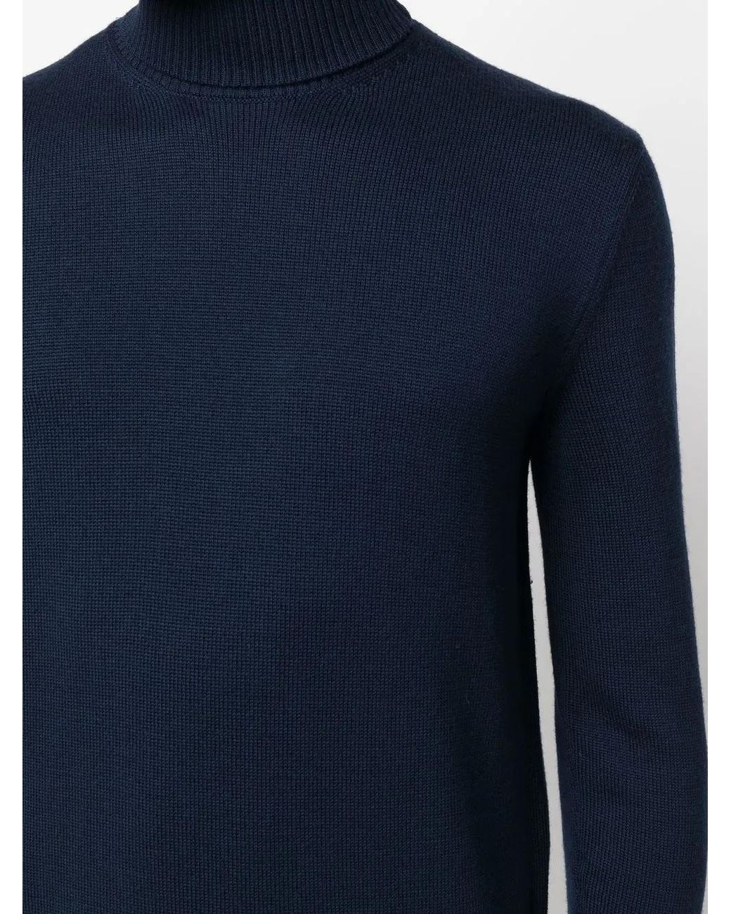 Ballantyne Blue Roll-Neck Wool Jumper for men