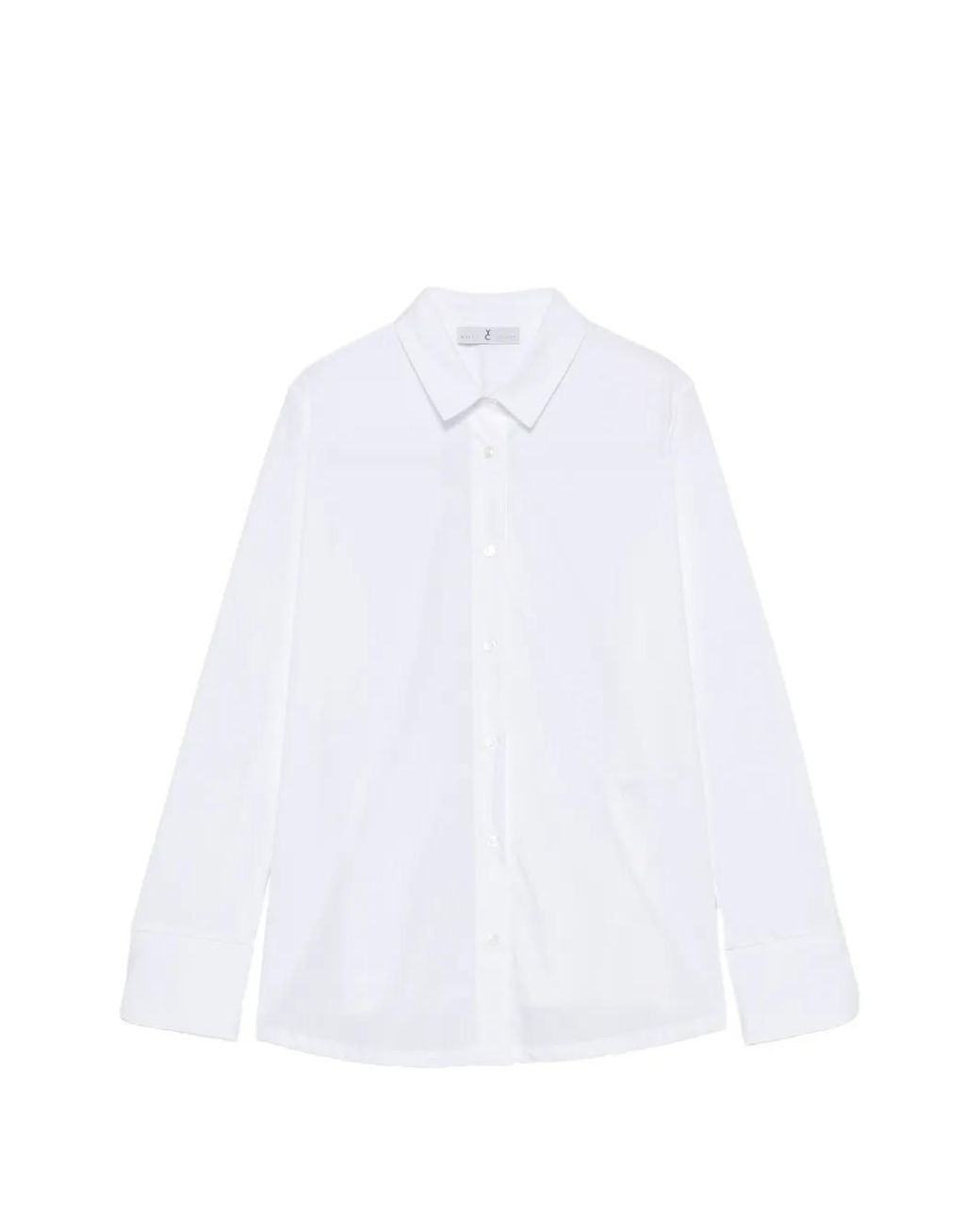 Whyci White Long-Sleeve Button-Down Shirt