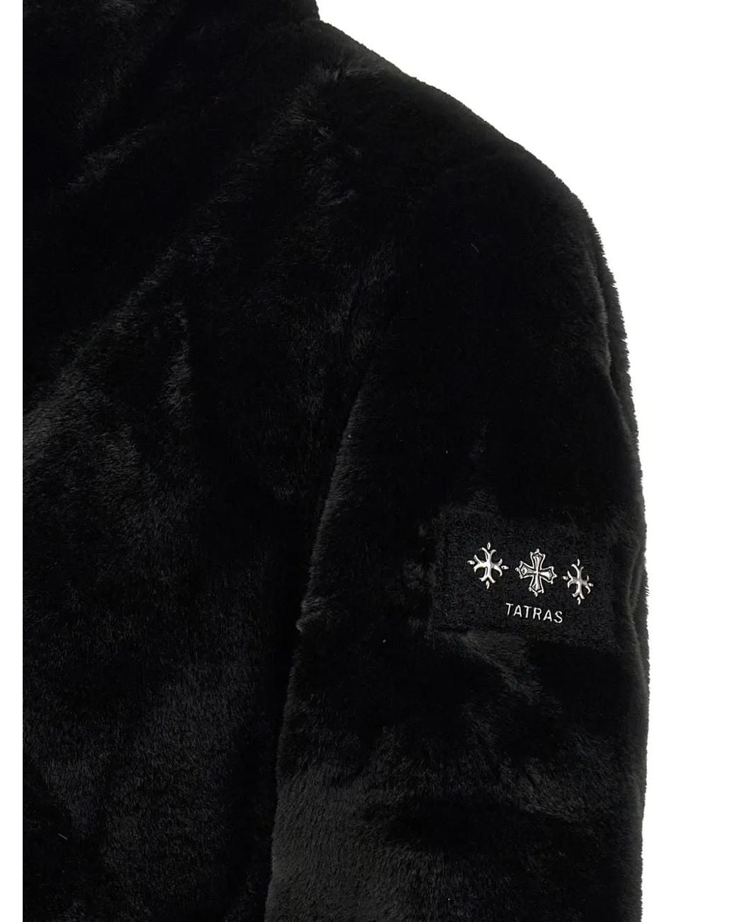 Tatras Black Astoni Faux-Fur Jacket for men
