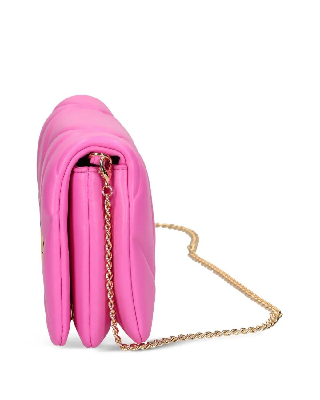 Love Moschino Pink Quilted Satchel Bag