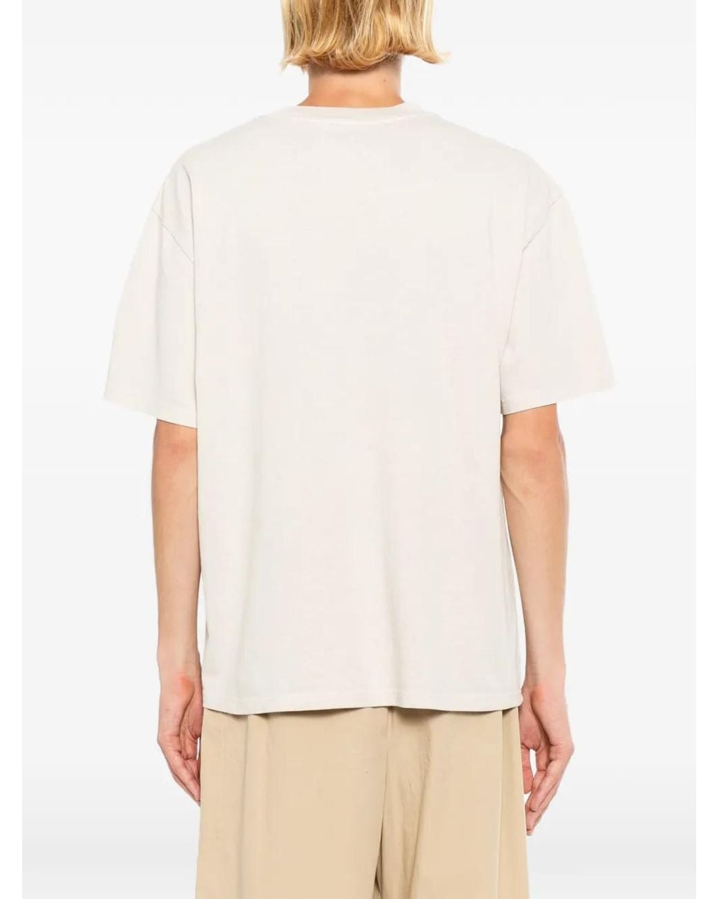Melt White Parrot-Printed T-Shirt for men