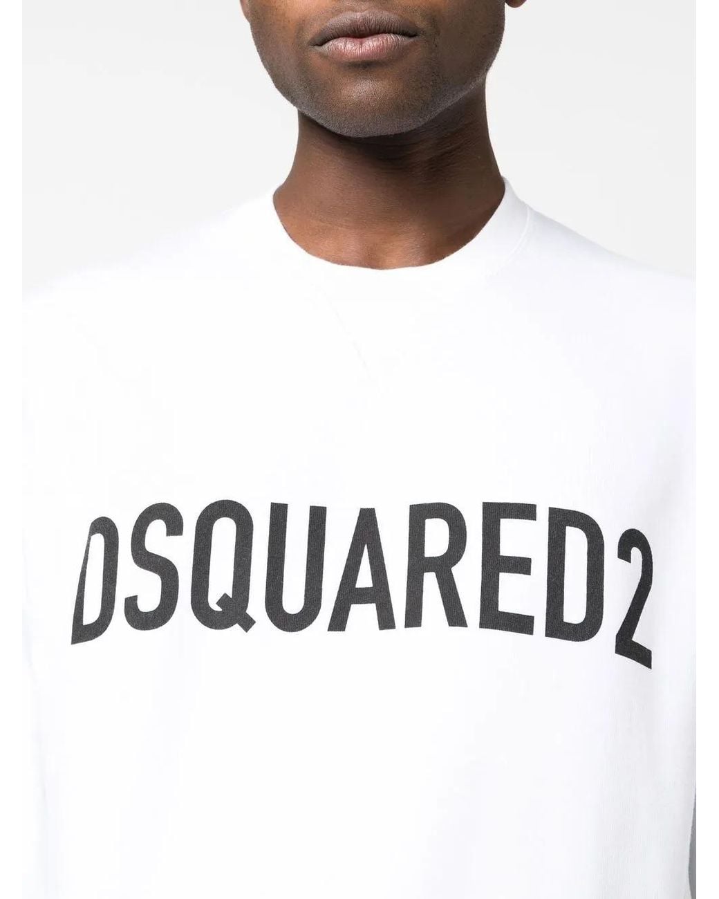 DSquared² White Sweatshirt With Logo for men