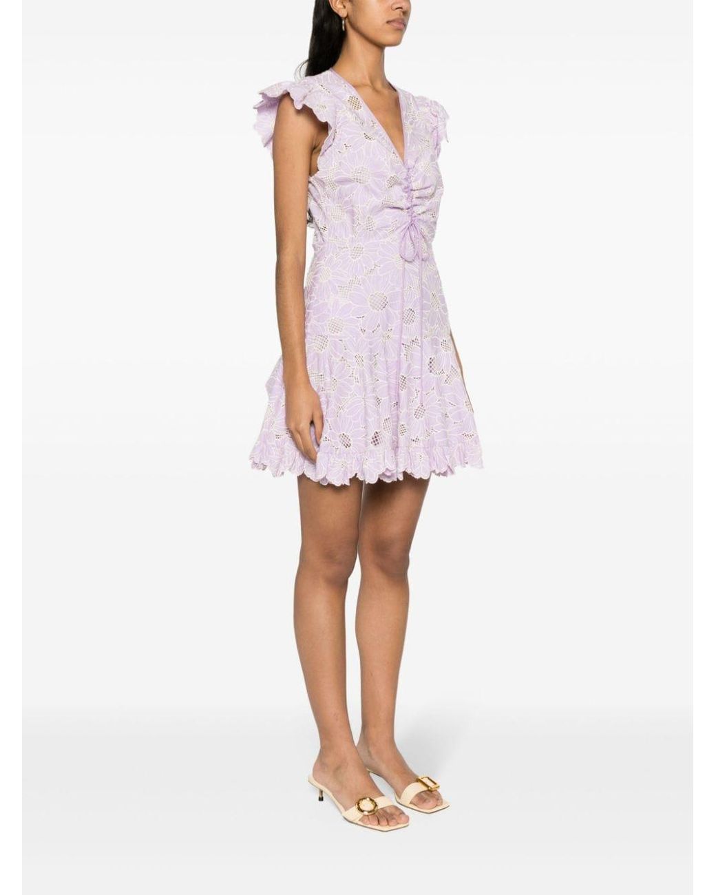 sandro short broderie anglaise dress Short broderie anglaise dress