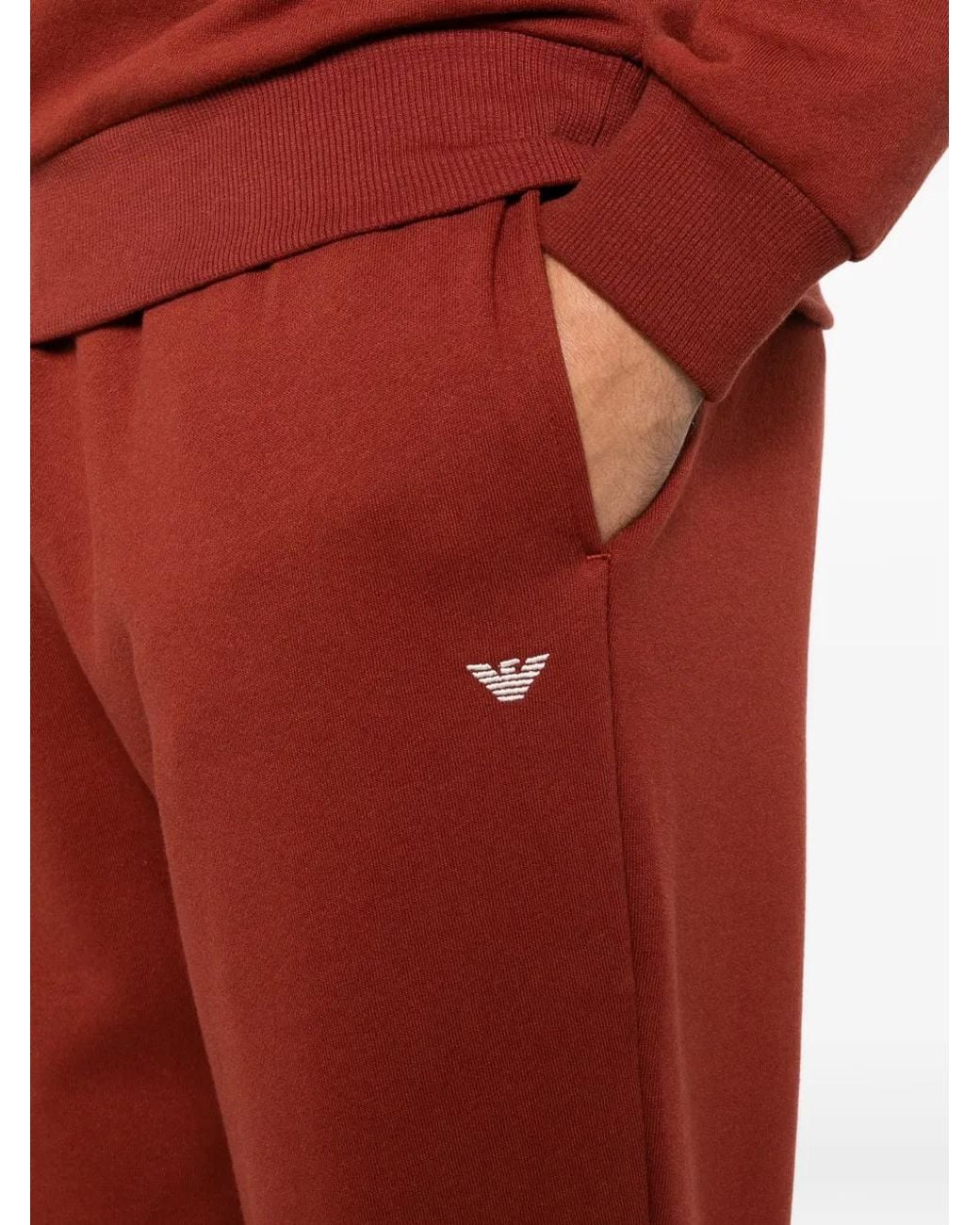 Emporio Armani Logo-Embroidered Striped-Trim Tracksuit for men