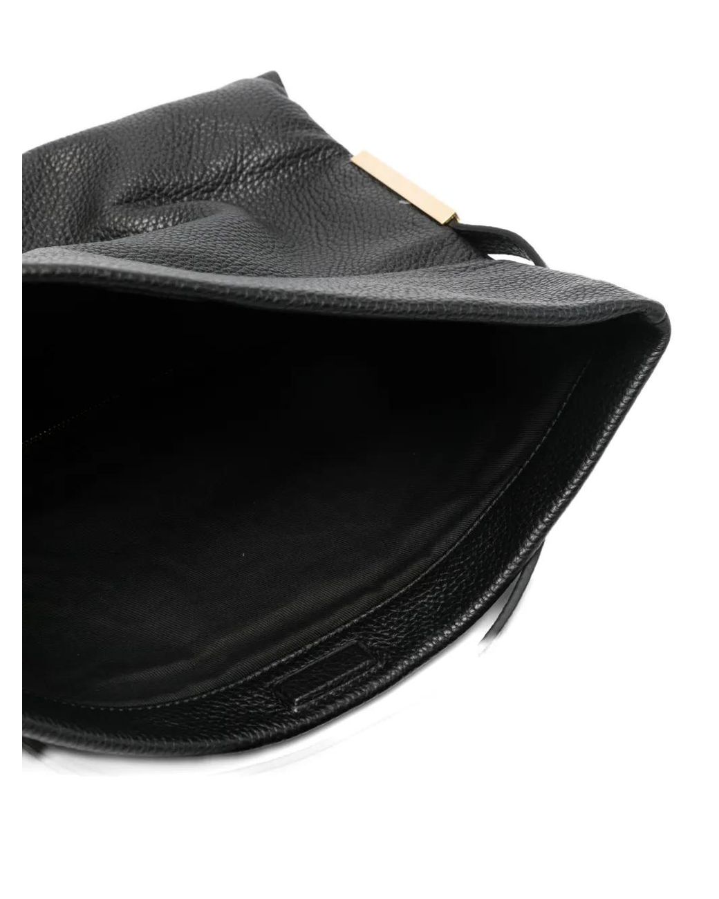 Elisabetta Franchi Black Flap Tote Bag
