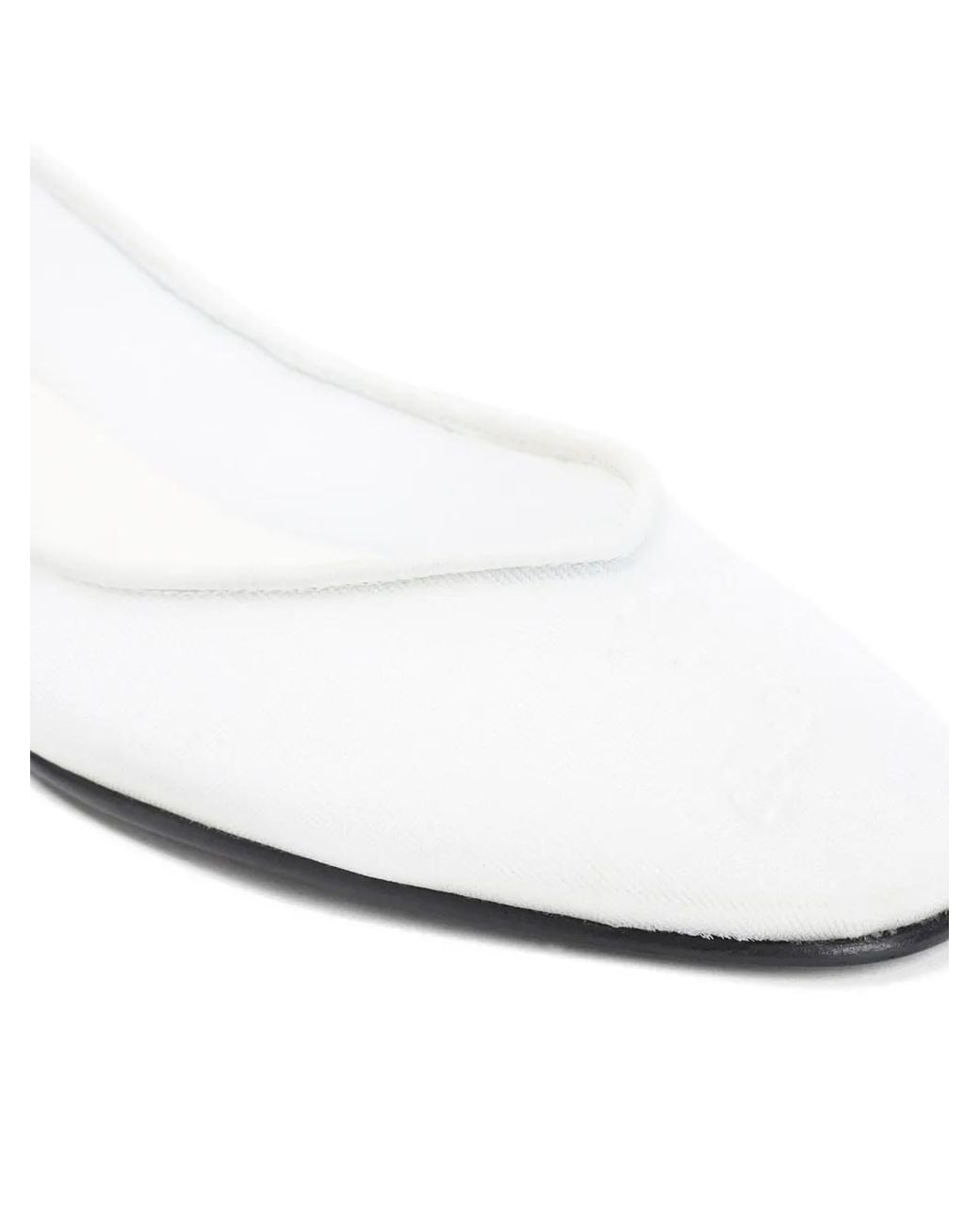 Jacquemus White Pointed Ballet Flats