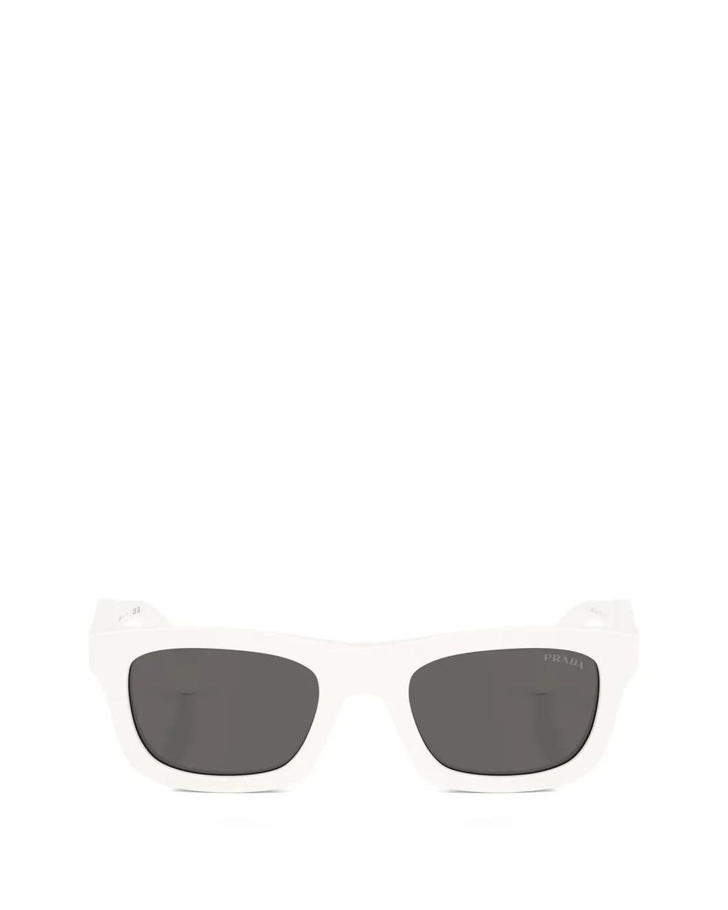 Prada White Logo-Detail Sunglasses