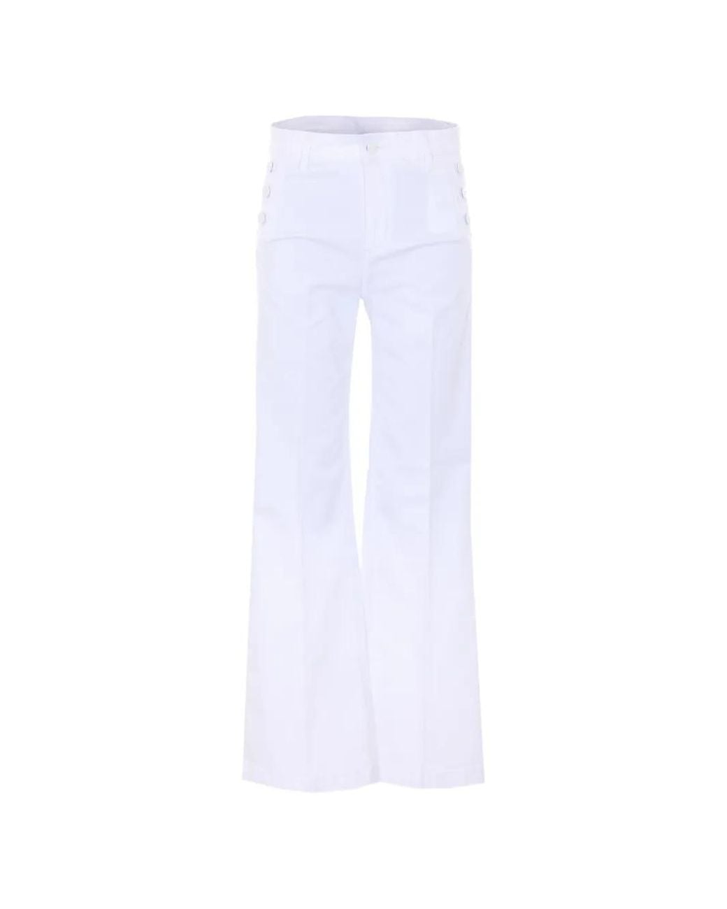 Liu Jo White Optical Cotton Jeans