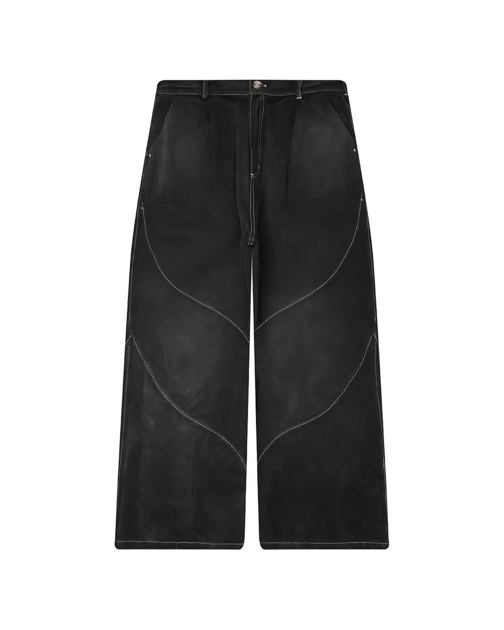 JUNGLES Black Jean Sun Bleached Slant for men