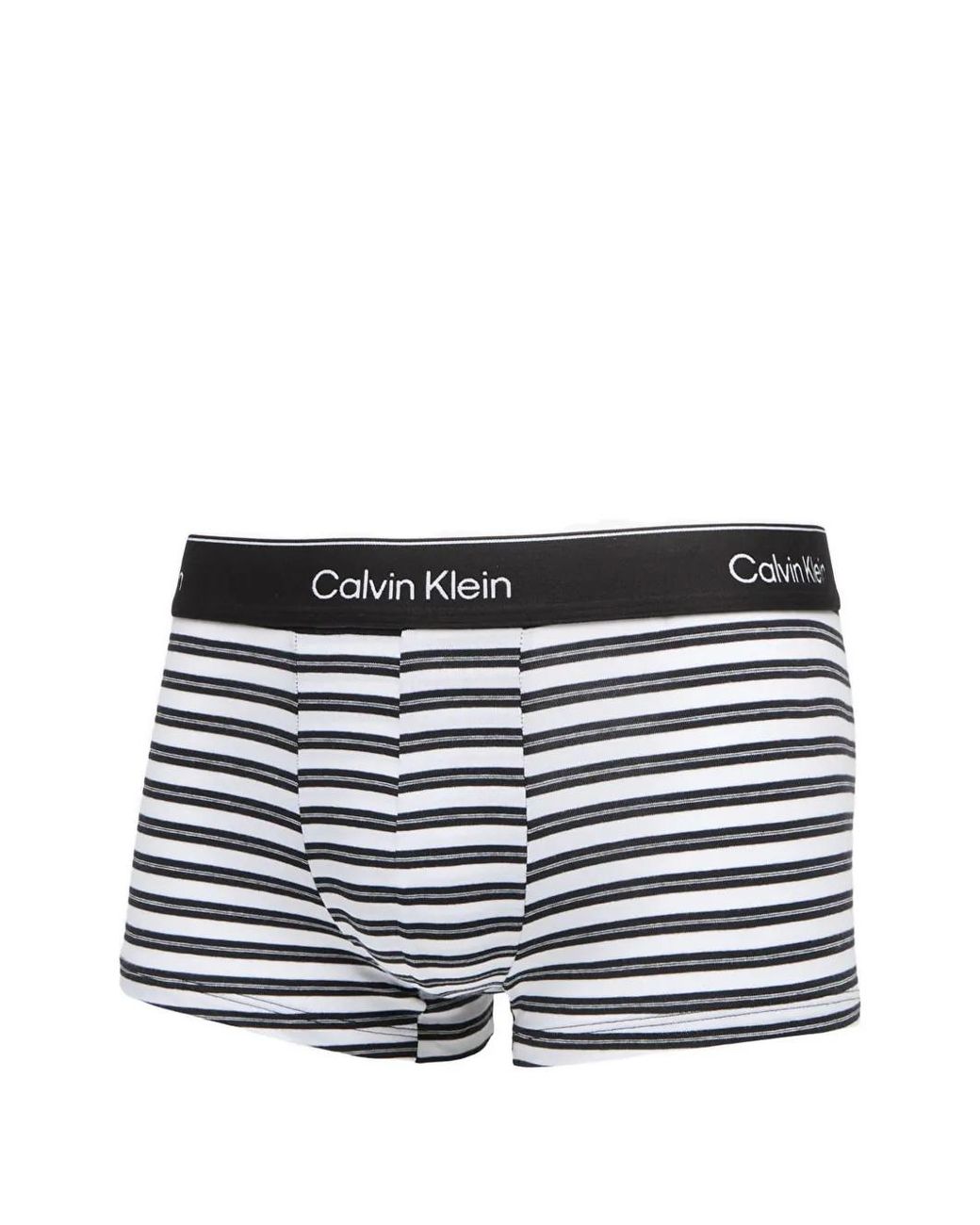Calvin Klein Black Logo-Waistband Trunks Set Of Three for men