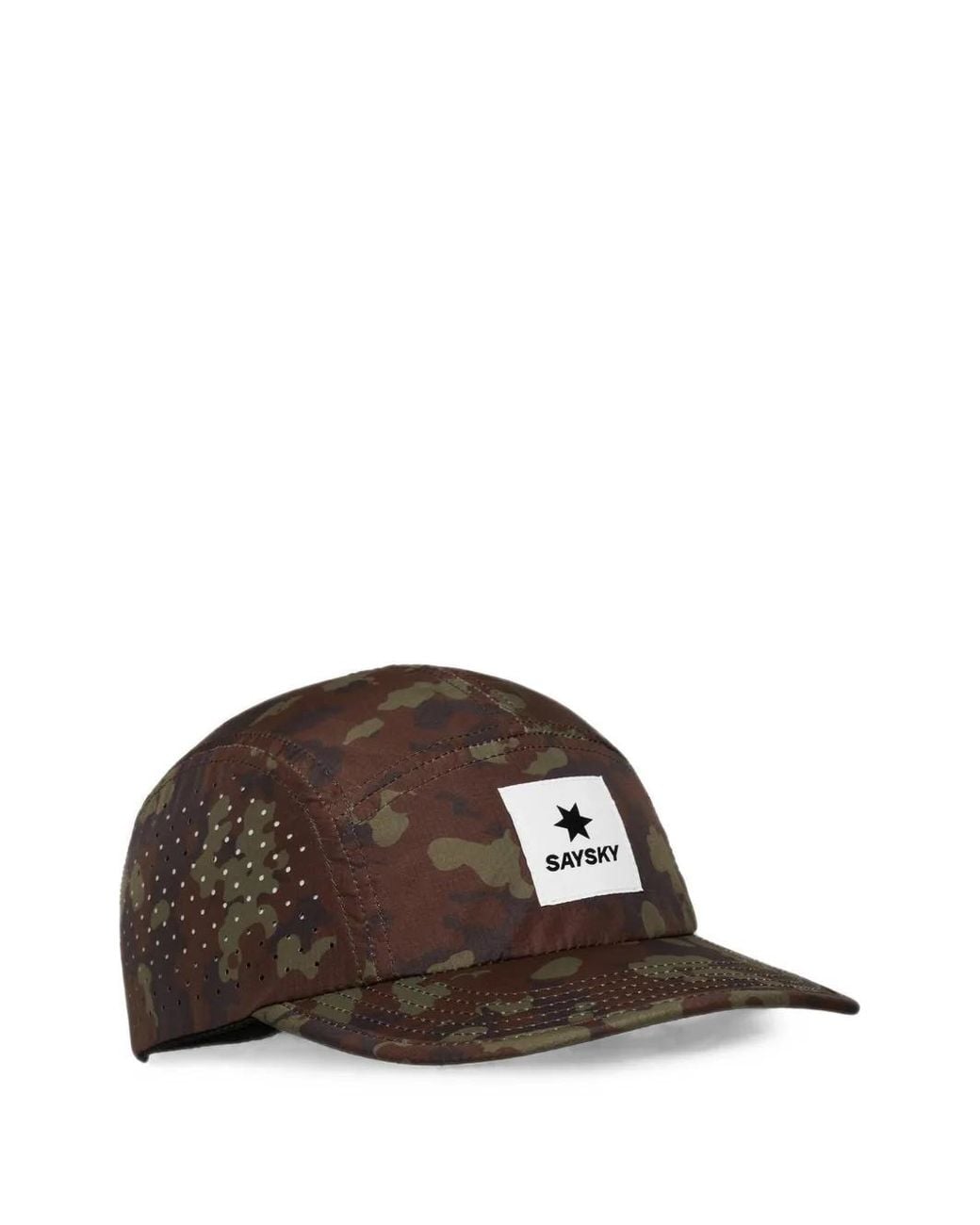 Saysky Brown Combat Camouflage-Print Cap