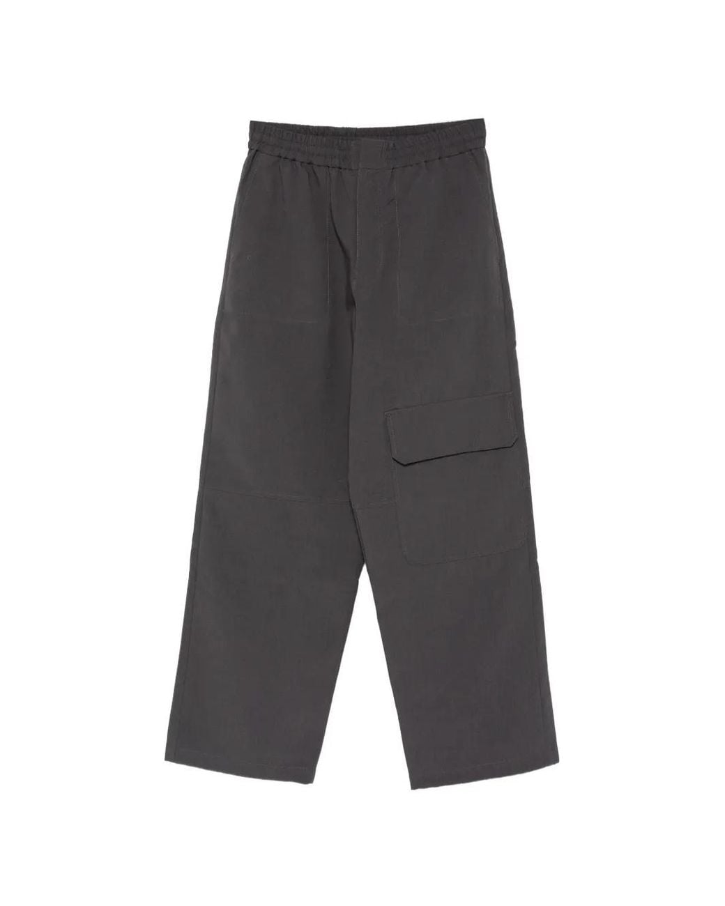Maison Kitsuné Gray Elasticated Cargo Trousers for men