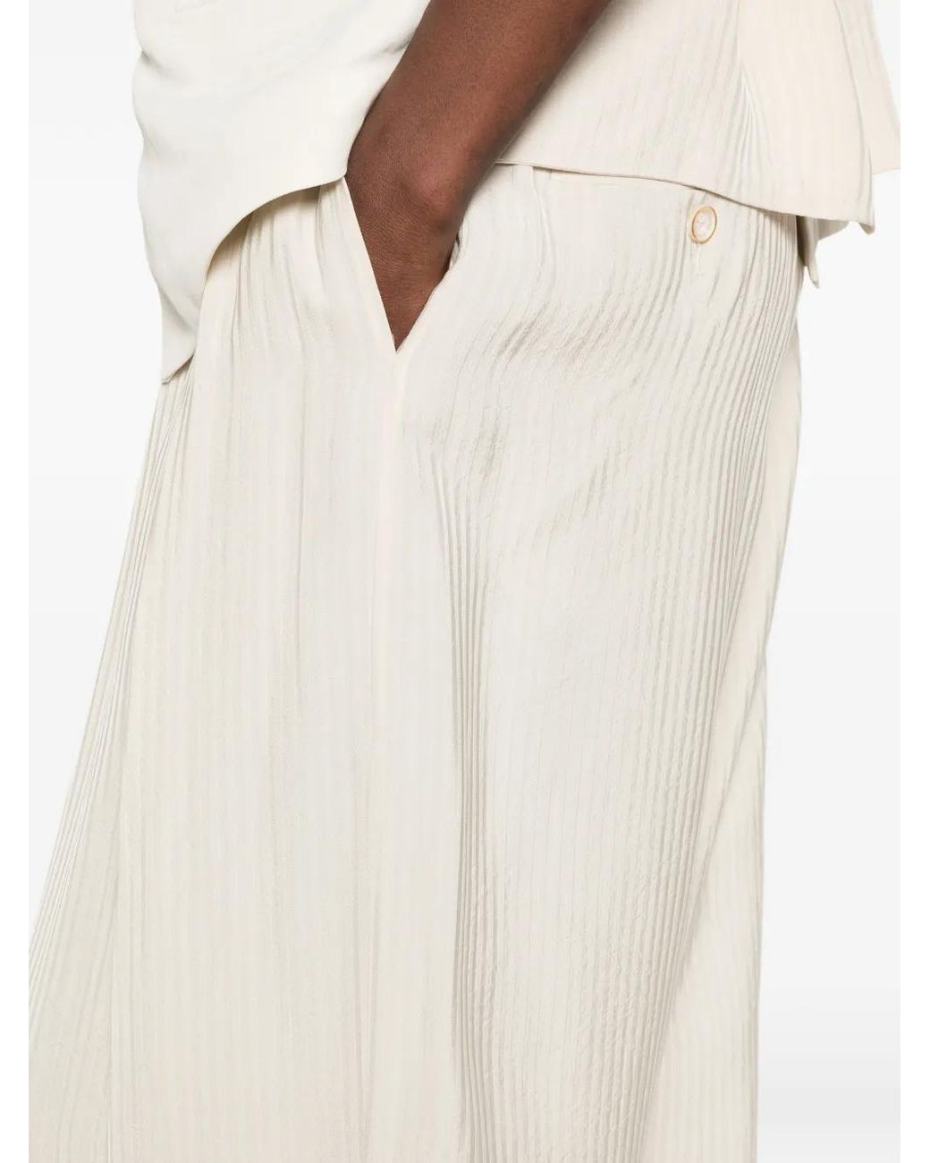 Uma Wang White Pantalon Poetic