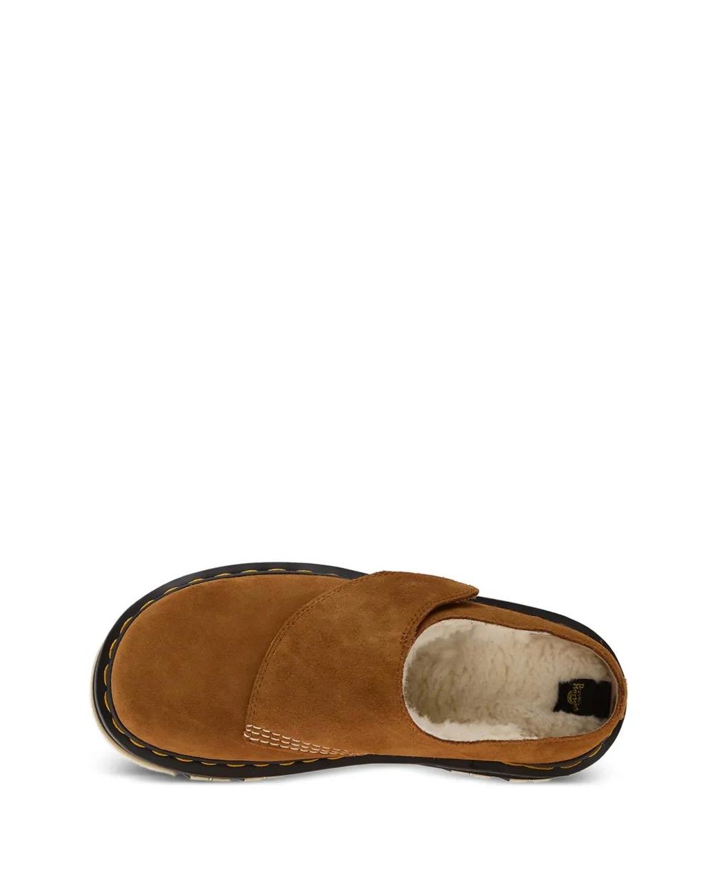 Dr. Martens Brown Platform-Heel Mules