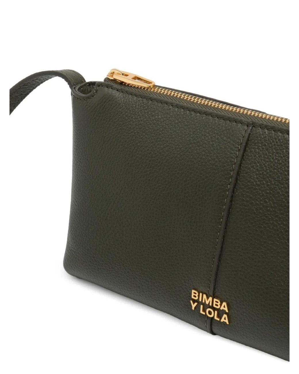 Bimba Y Lola Green Dark- Leather Mini Bag