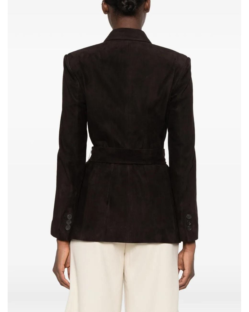 S.W.O.R.D Black Belted Suede Jacket