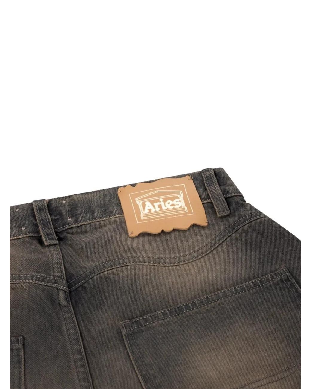Aries Gray Batten Distressed Jeans