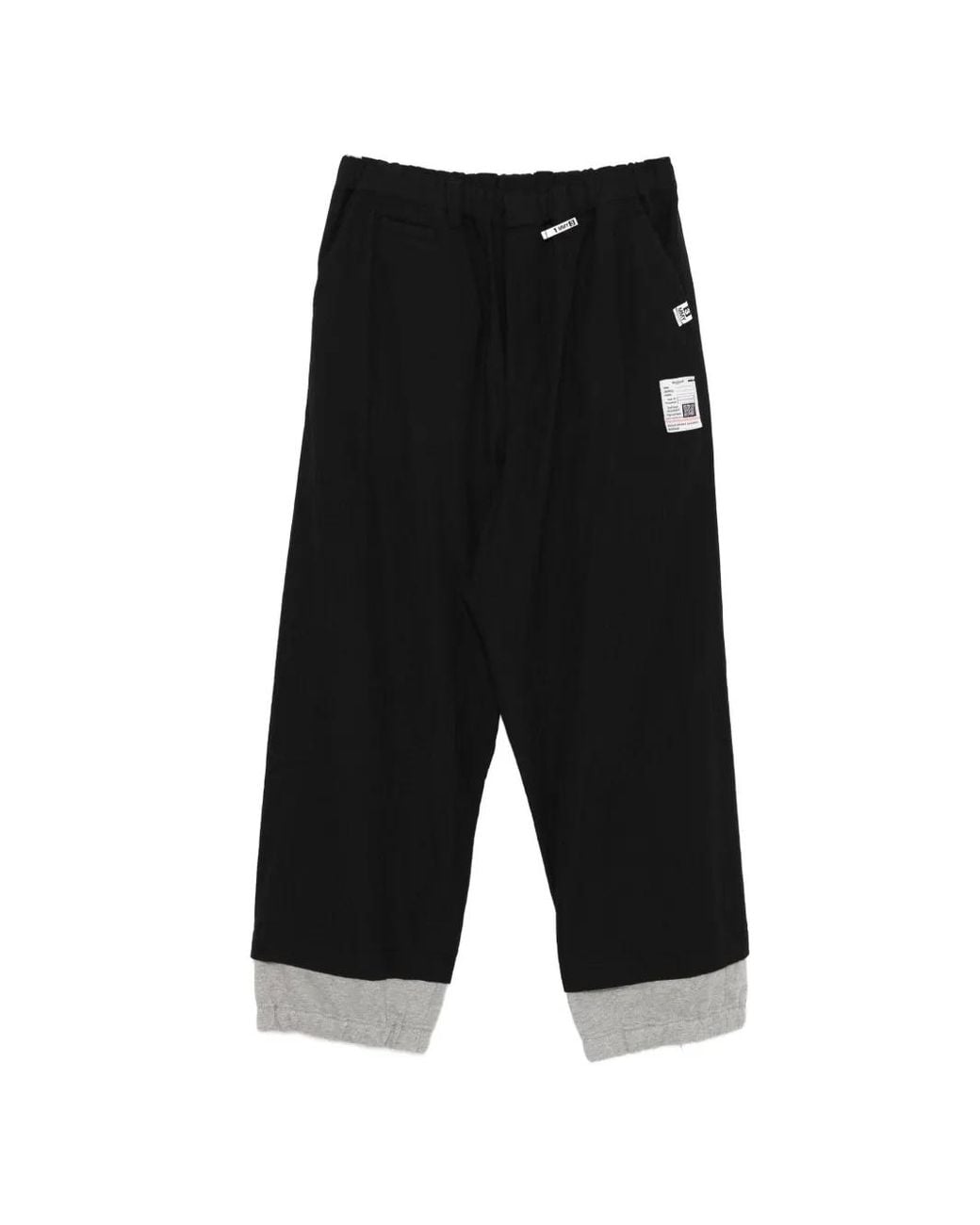Maison Mihara Yasuhiro Gray Layered Wool Trousers for men