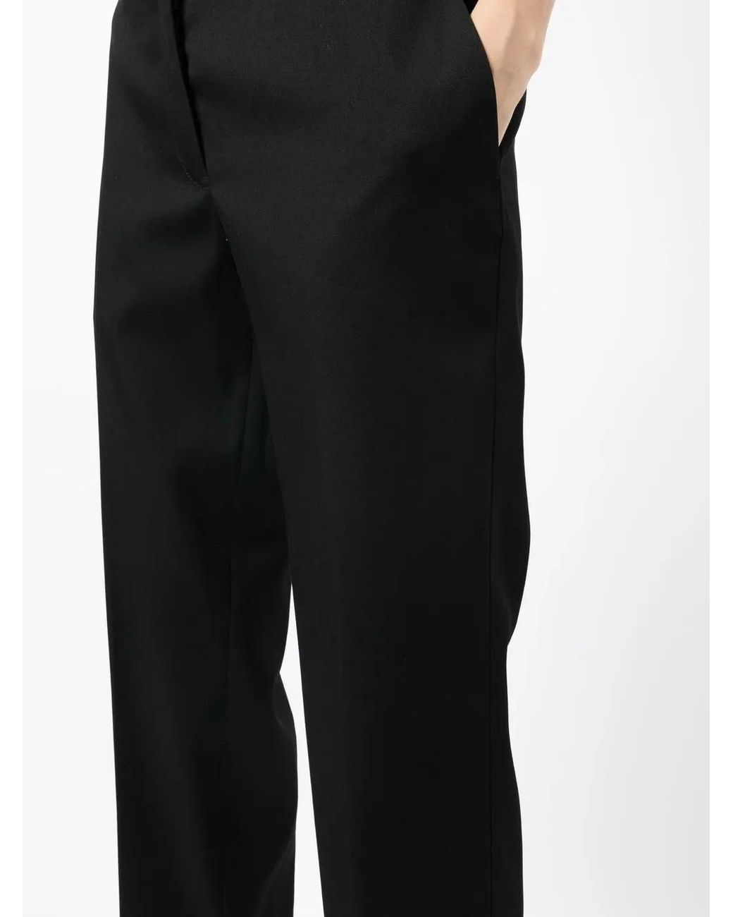 Jil Sander Black Cropped Tailored Trousers
