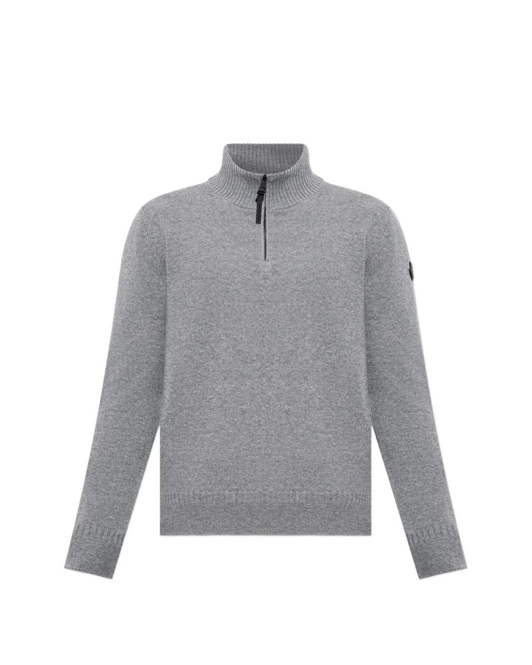 Moncler Gray Wool & Cashmere Blend Jumper for men