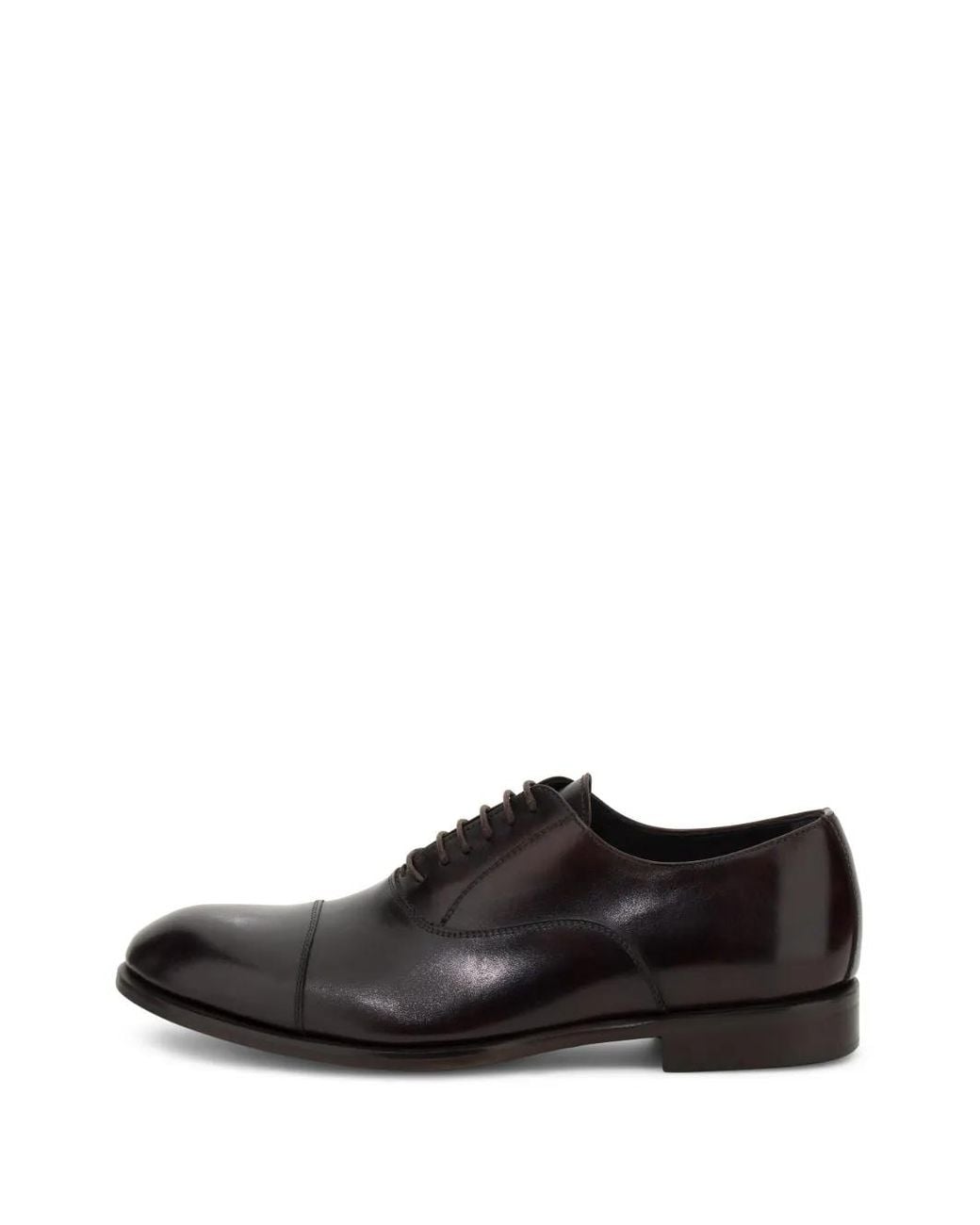 Boggi Black Leather Oxford Shoes for men