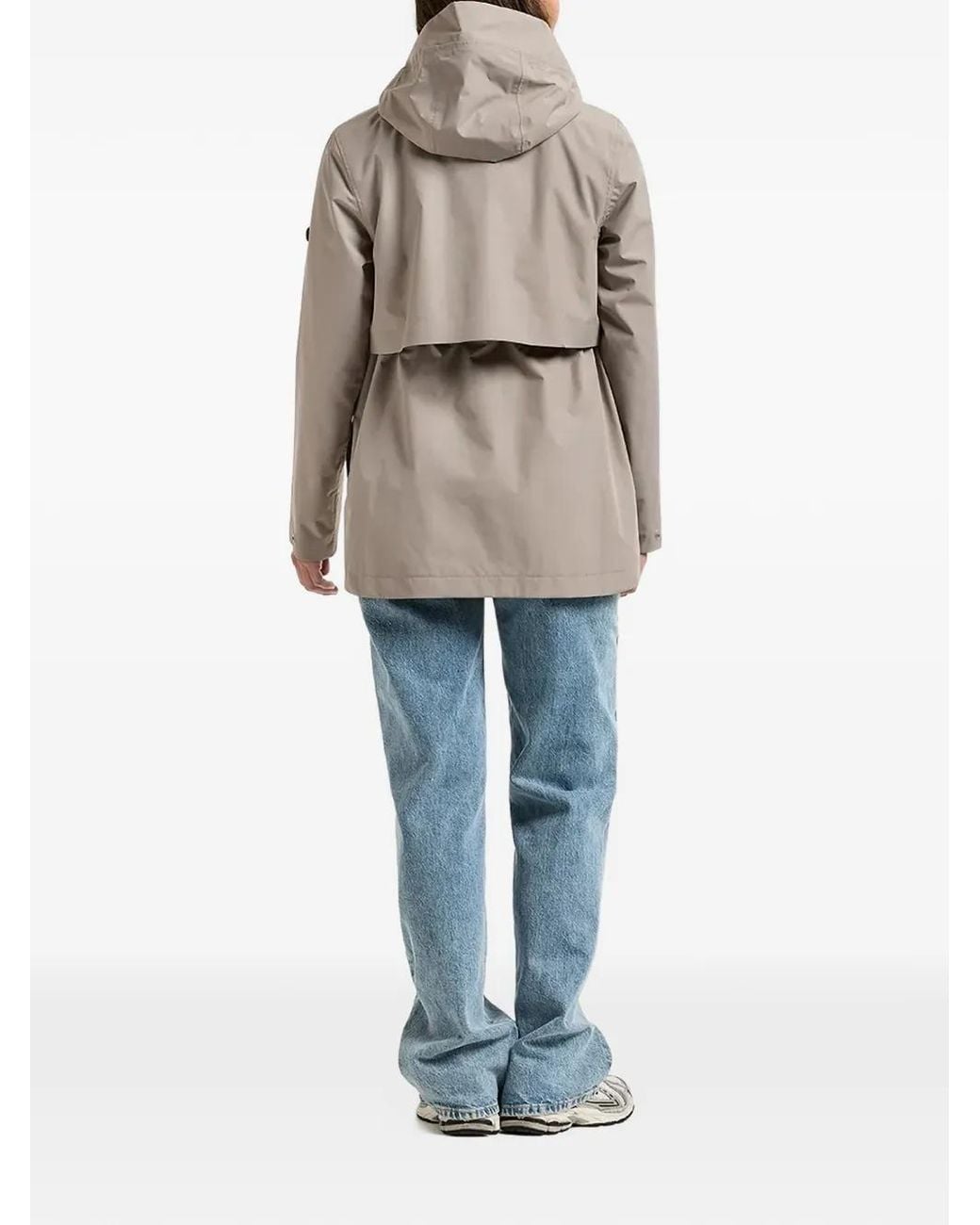 Didriksons Natural Elsa Hooded Storm-Flap Jacket