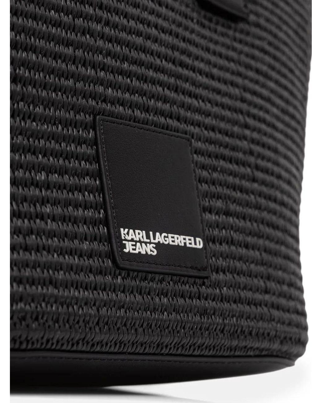 Karl Lagerfeld Black Cabas À Bride Logo