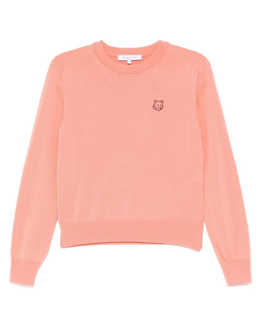 Maison Kitsuné Pink Bold Fox Head Patch Jumper
