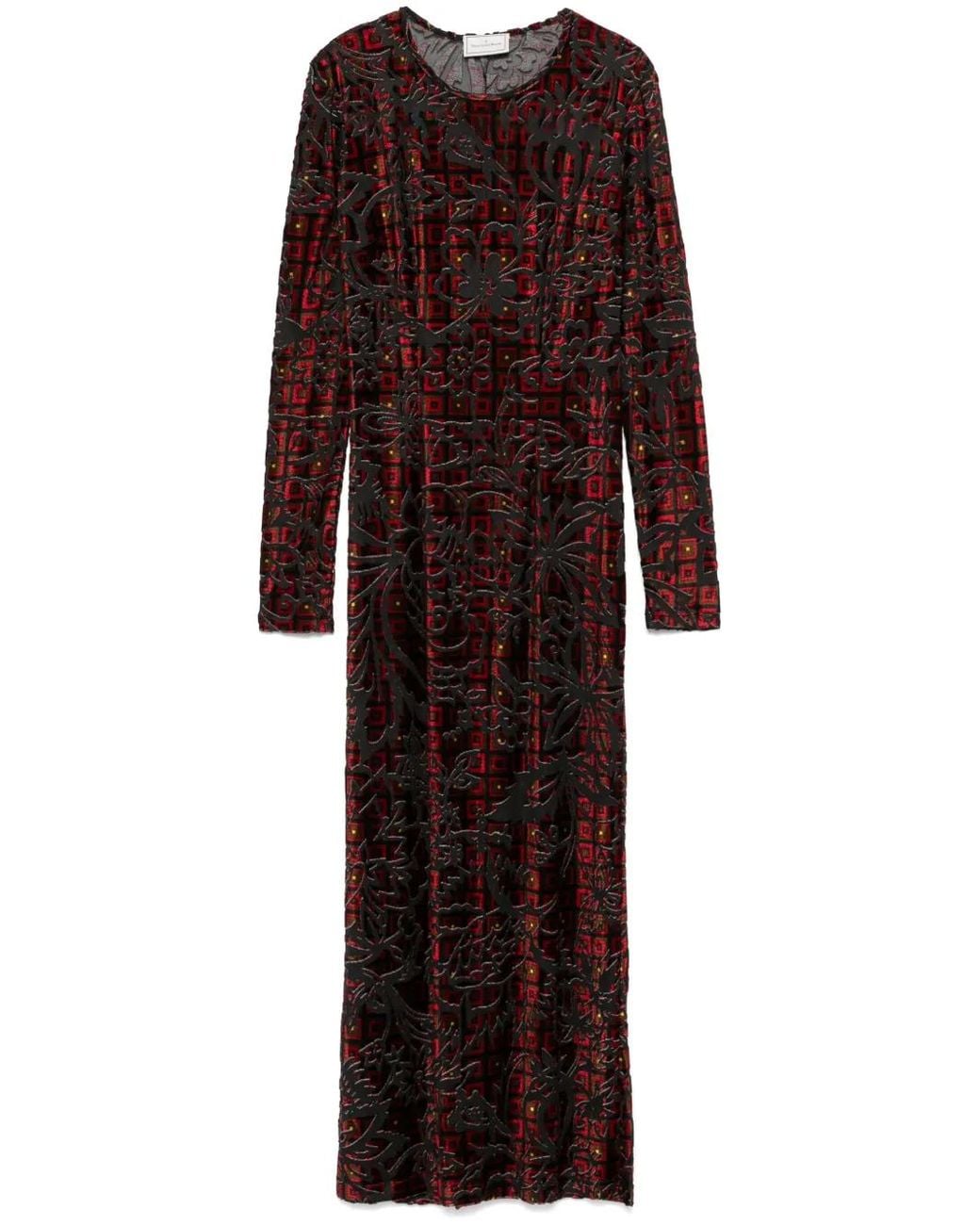 Pierre Louis Mascia Purple Pillow Midi Dress