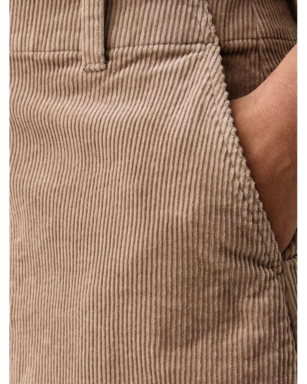 Marc O' Polo Natural Corduroy A-Line Midi Skirt