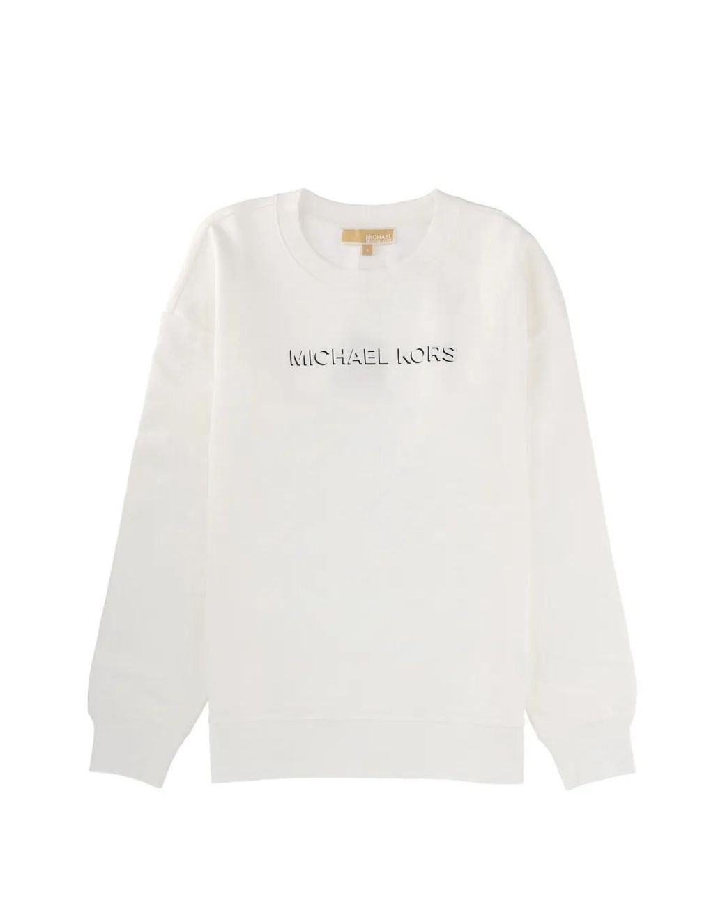 MICHAEL Michael Kors White Crew-Neck Sweatshirt