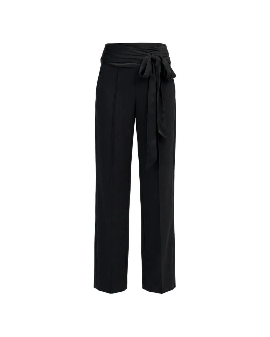 Cinq À Sept Black Romilly Bow-Detail Trousers