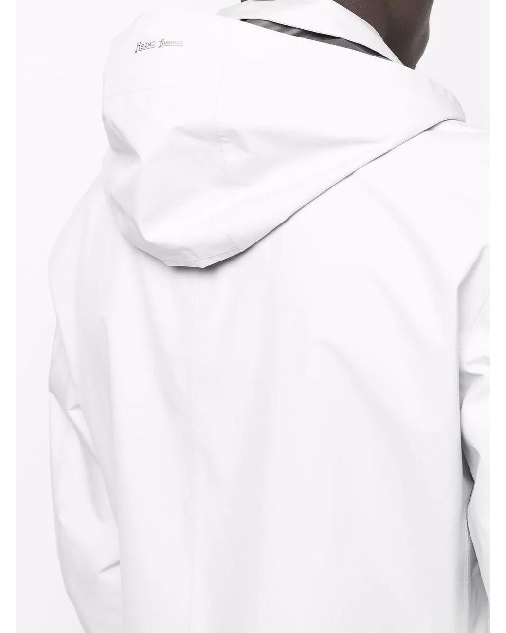 Chaqueta Laminar Impermeable Con Capucha Herno de hombre de color White