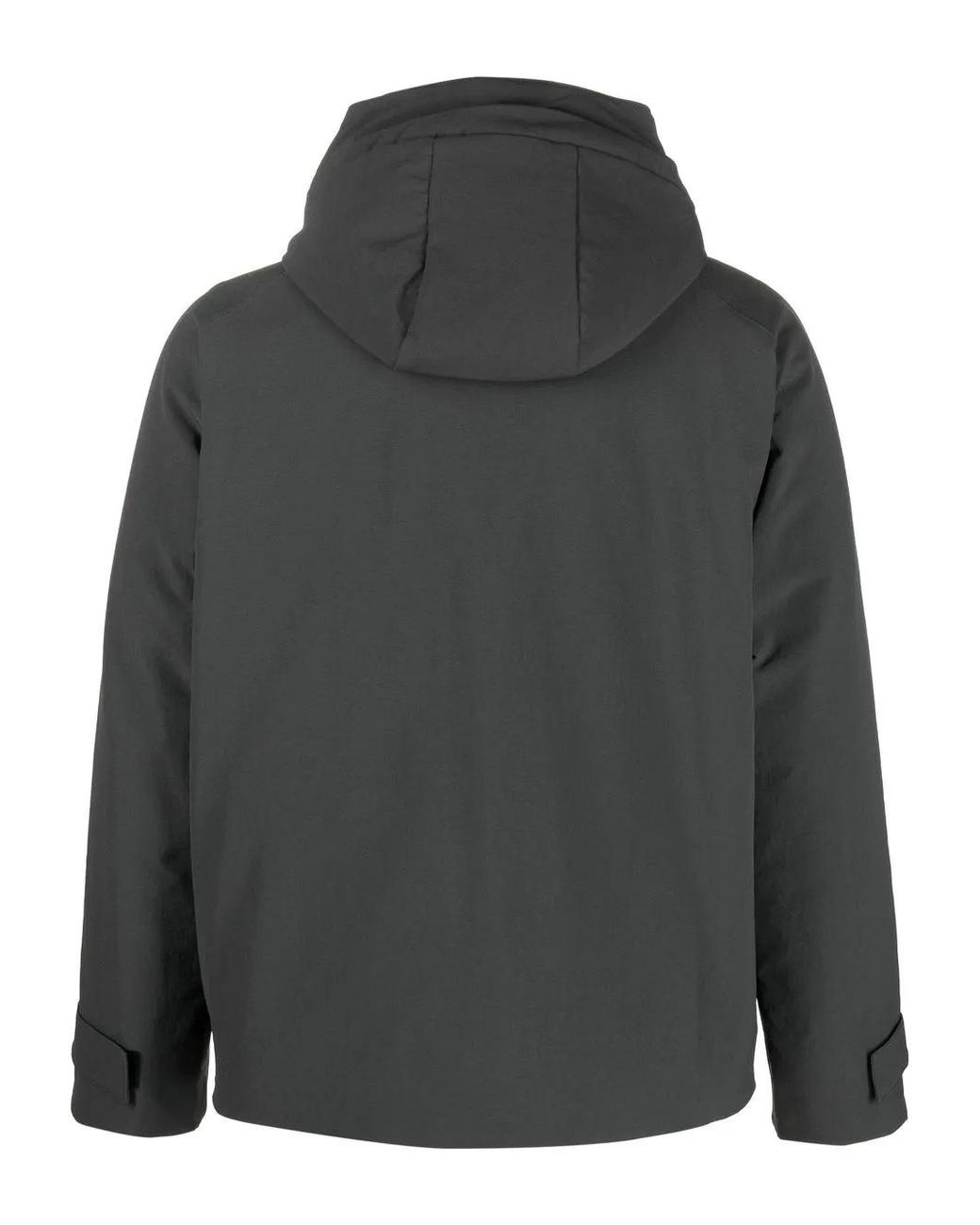 GR10K Black Hooded Padded Bomber Jacket for men