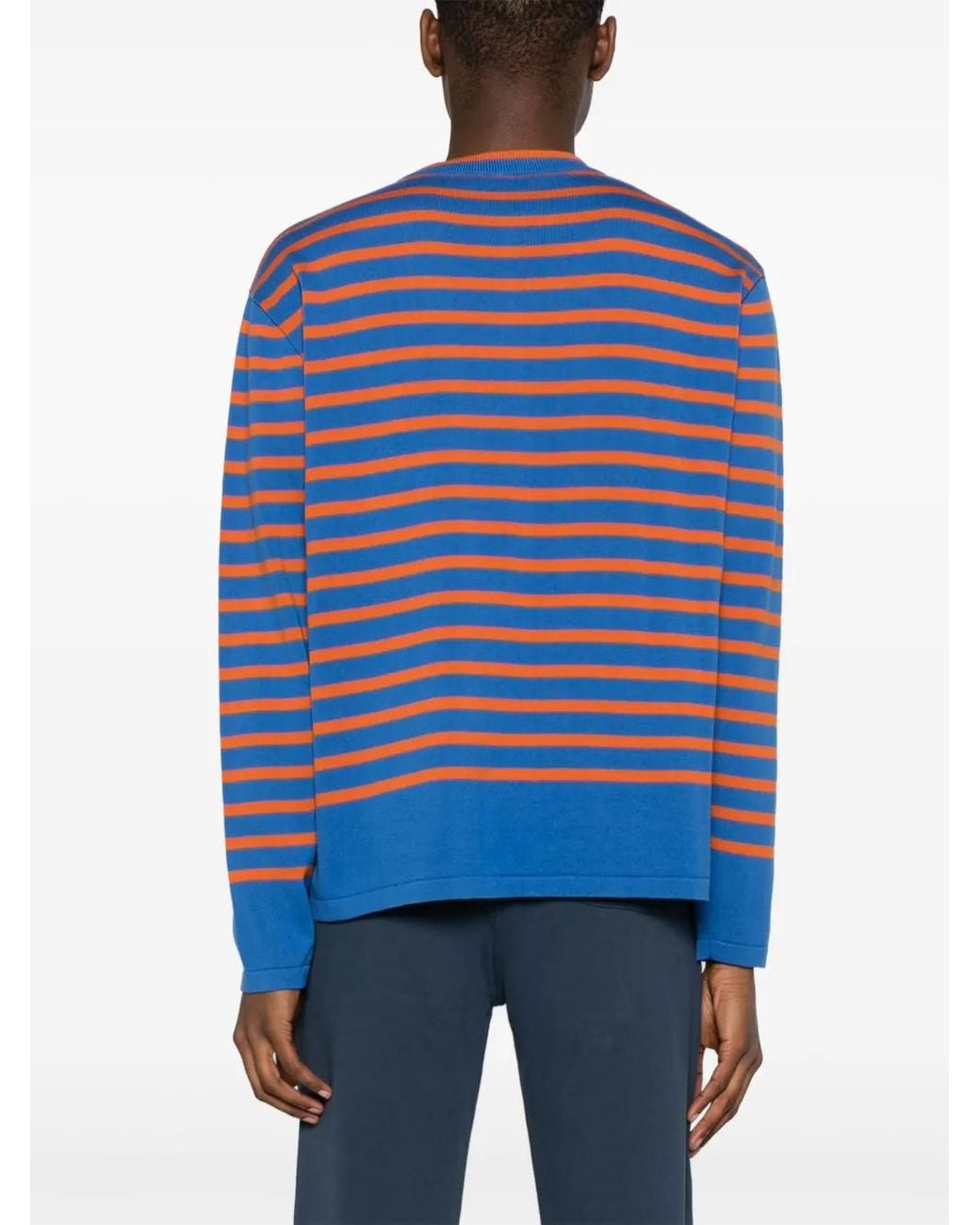 Maison Kitsuné Blue Fox Head-Intarsia Jumper for men