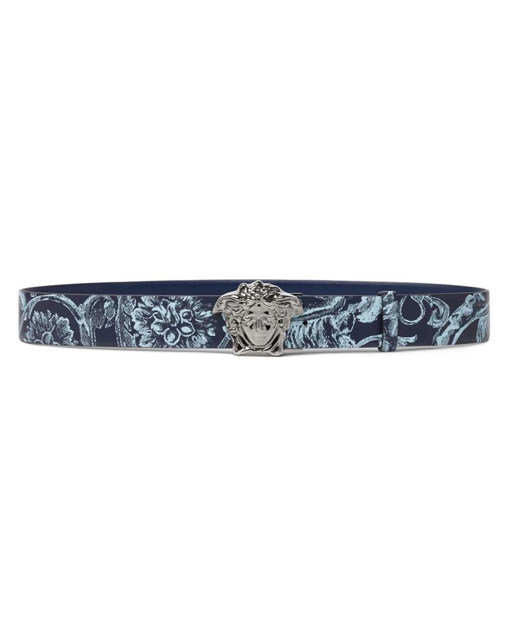 blue versace belt