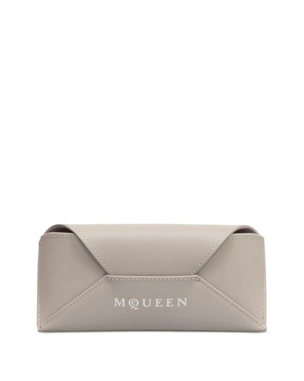 McQueen Brown Tortoiseshell-Effect Rectangle-Frame Sunglasses for men