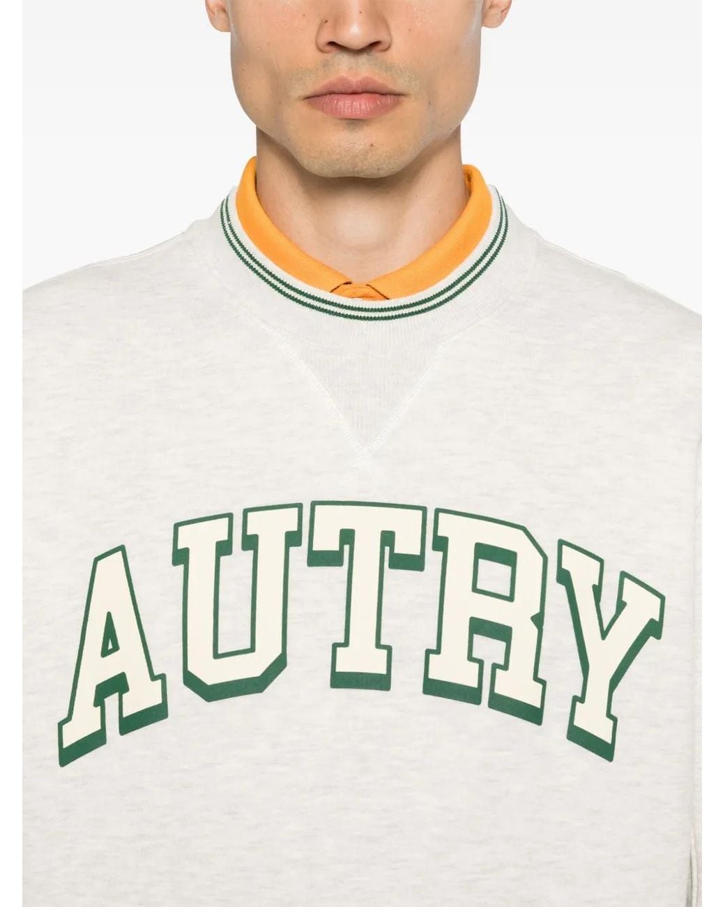 Autry White Logo-Print Sweatshirt for men