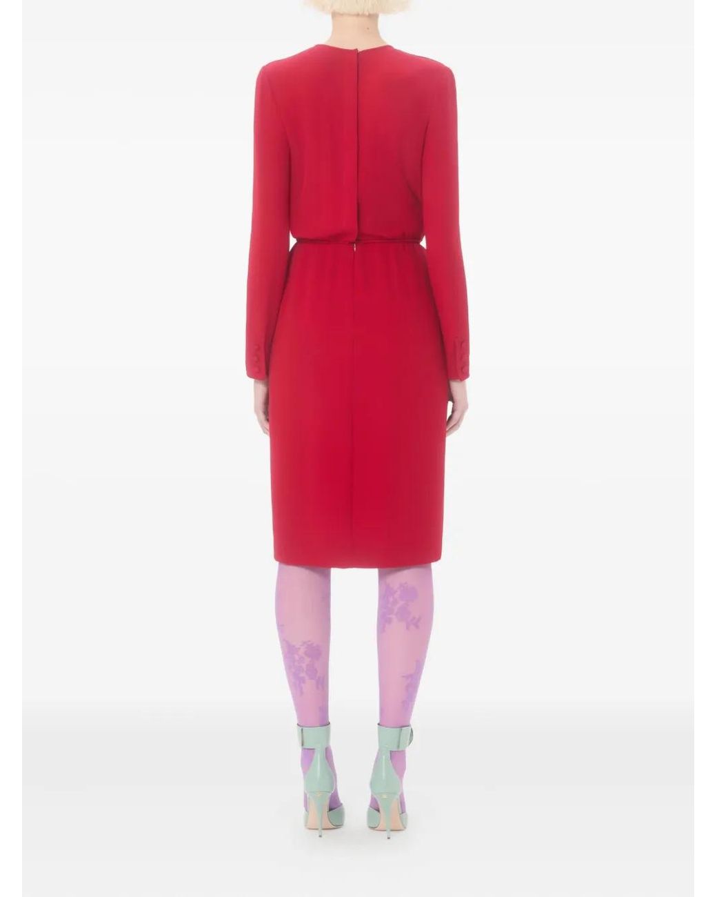 Valentino Garavani Embroidered Cady Couture Midi Dress
