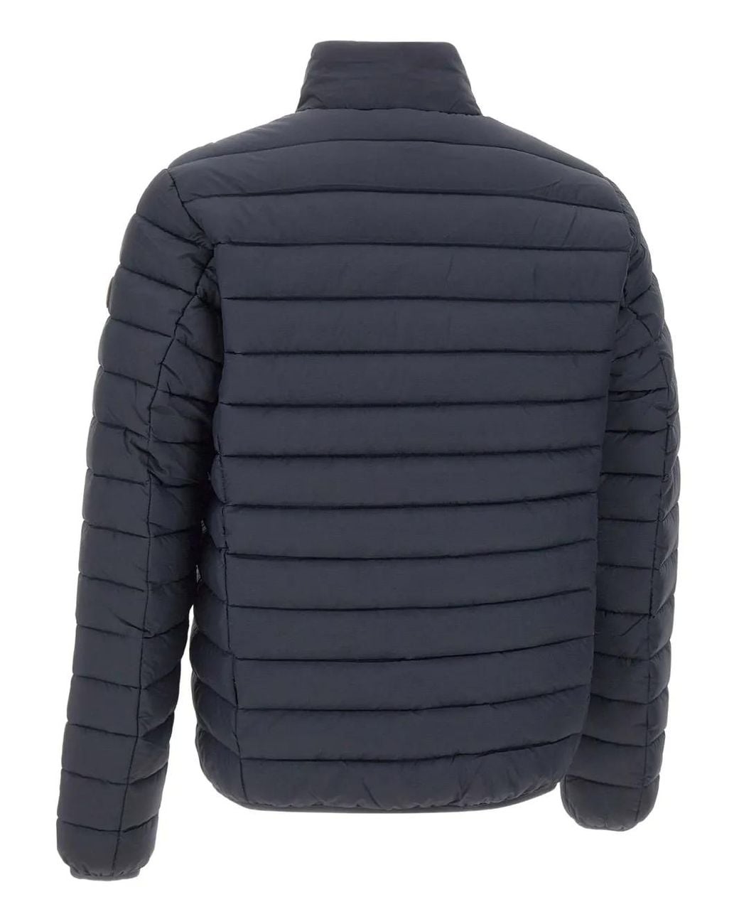 Save The Duck Blue Zip-Up Padded Jacket for men
