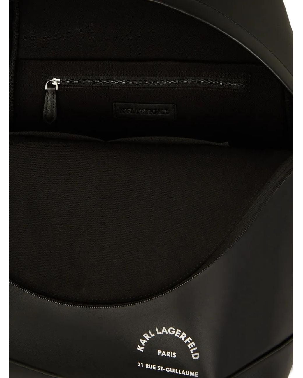 Karl Lagerfeld Black Rue St-Guillaume Backpack for men